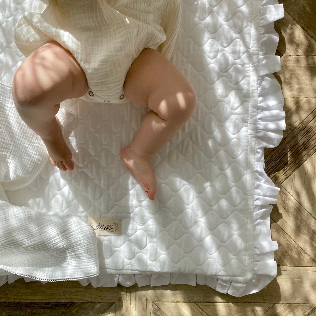 天然素材 キルトガーゼ ベビー布団 折りたたみ コンパクト 出産 里帰り 持ち運び ピクニック 保育園(布団単品)