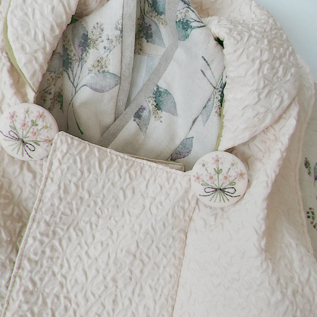 3歳 男の子 七五三着物&リバーシブル被布「北欧ボタニカル」