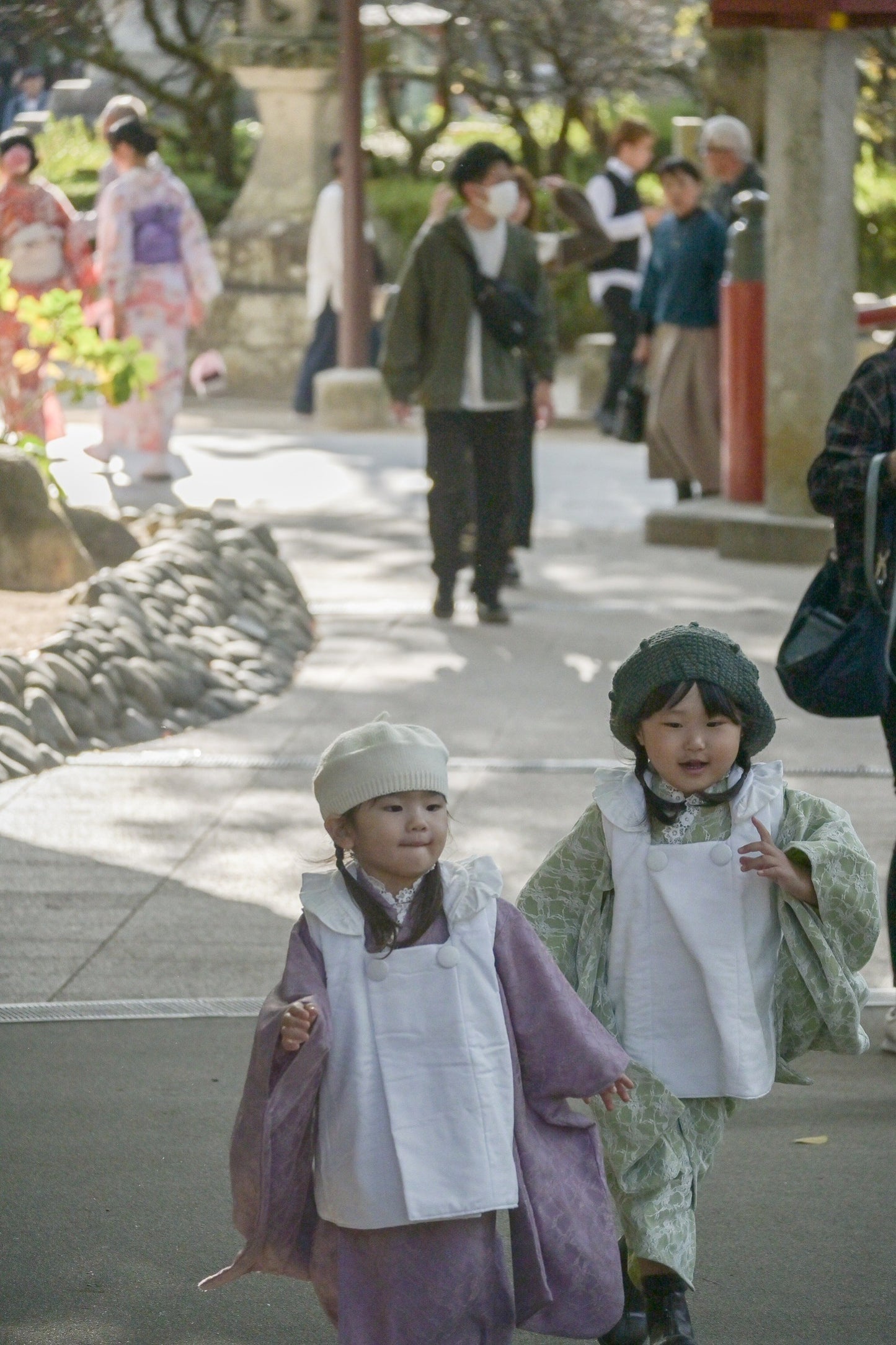 3歳 女の子 七五三着物&リバーシブル被布「Whiteレース」