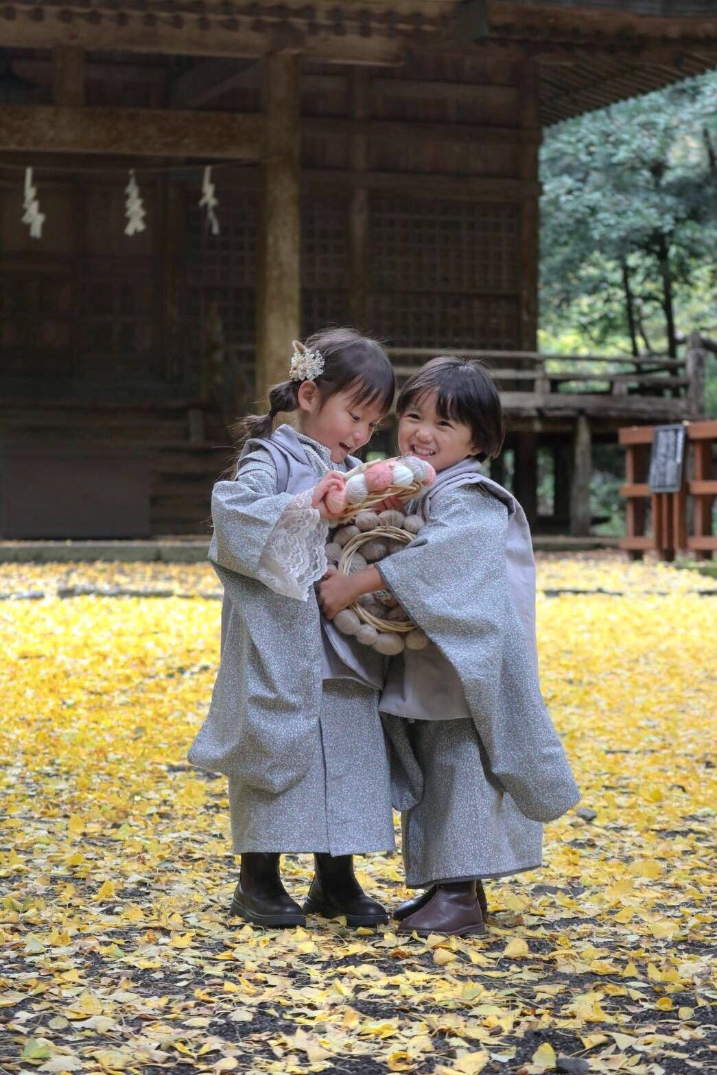 3歳 男の子 レンタル着物「10泊11日」753(Greyリバティ)