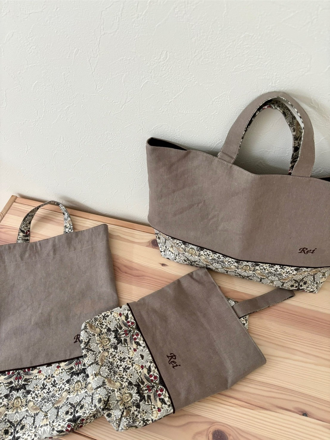 ウィリアムモリス 入園入学3点セット 名入れ可