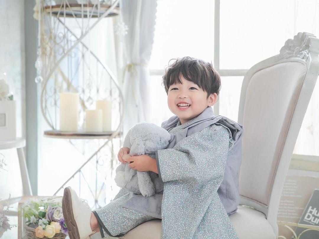 3歳 男の子 レンタル着物「10泊11日」753(Greyリバティ)