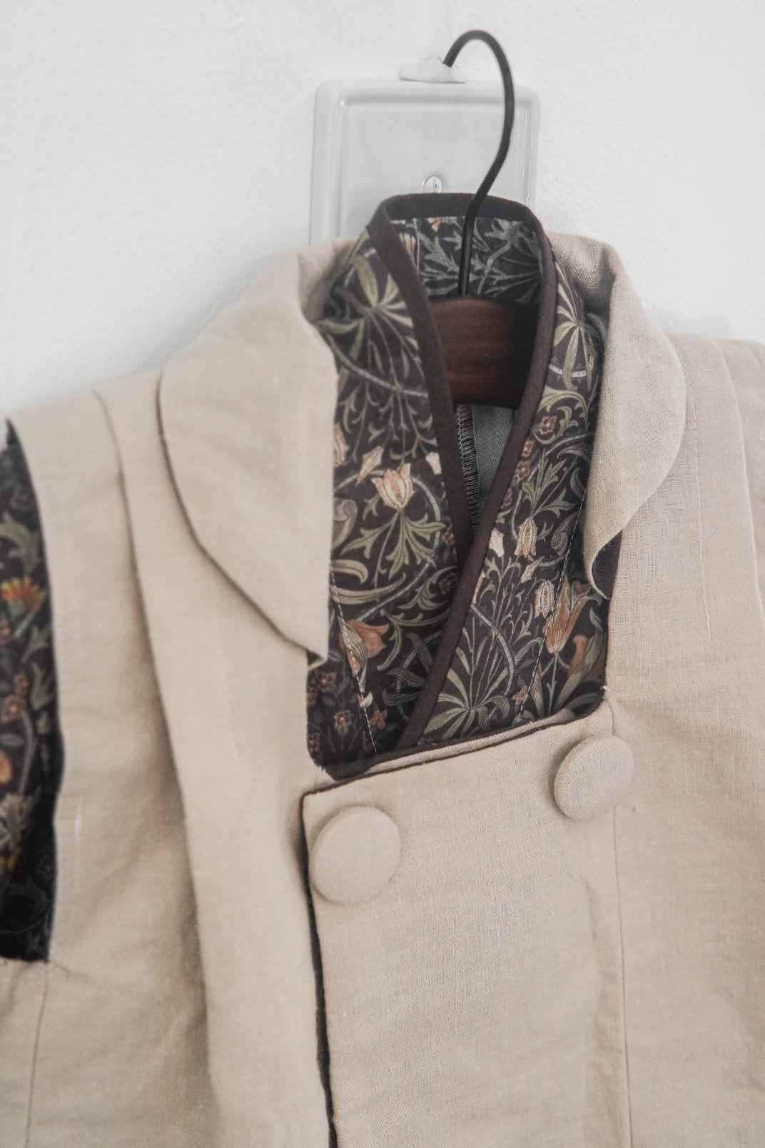 (erika様専用) 3歳 5歳 男の子 レンタル着物「10泊11日」753 リバーシブル被布(Brownモリス)