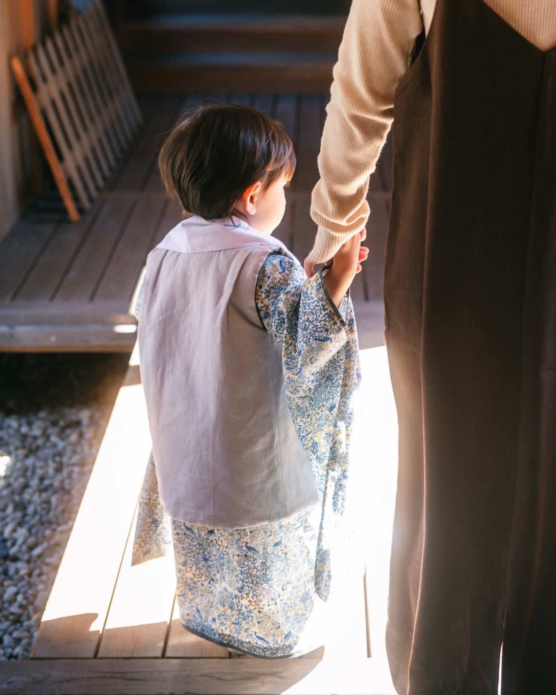 3歳 男の子 レンタル着物「10泊11日」753(Blueリバティ)