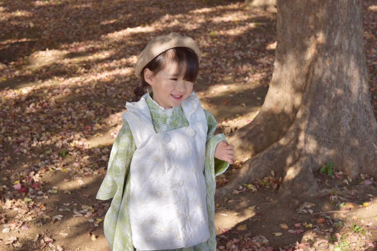 お花レース 七五三着物&リバーシブル被布 3歳 女の子 キッズ 子供用753