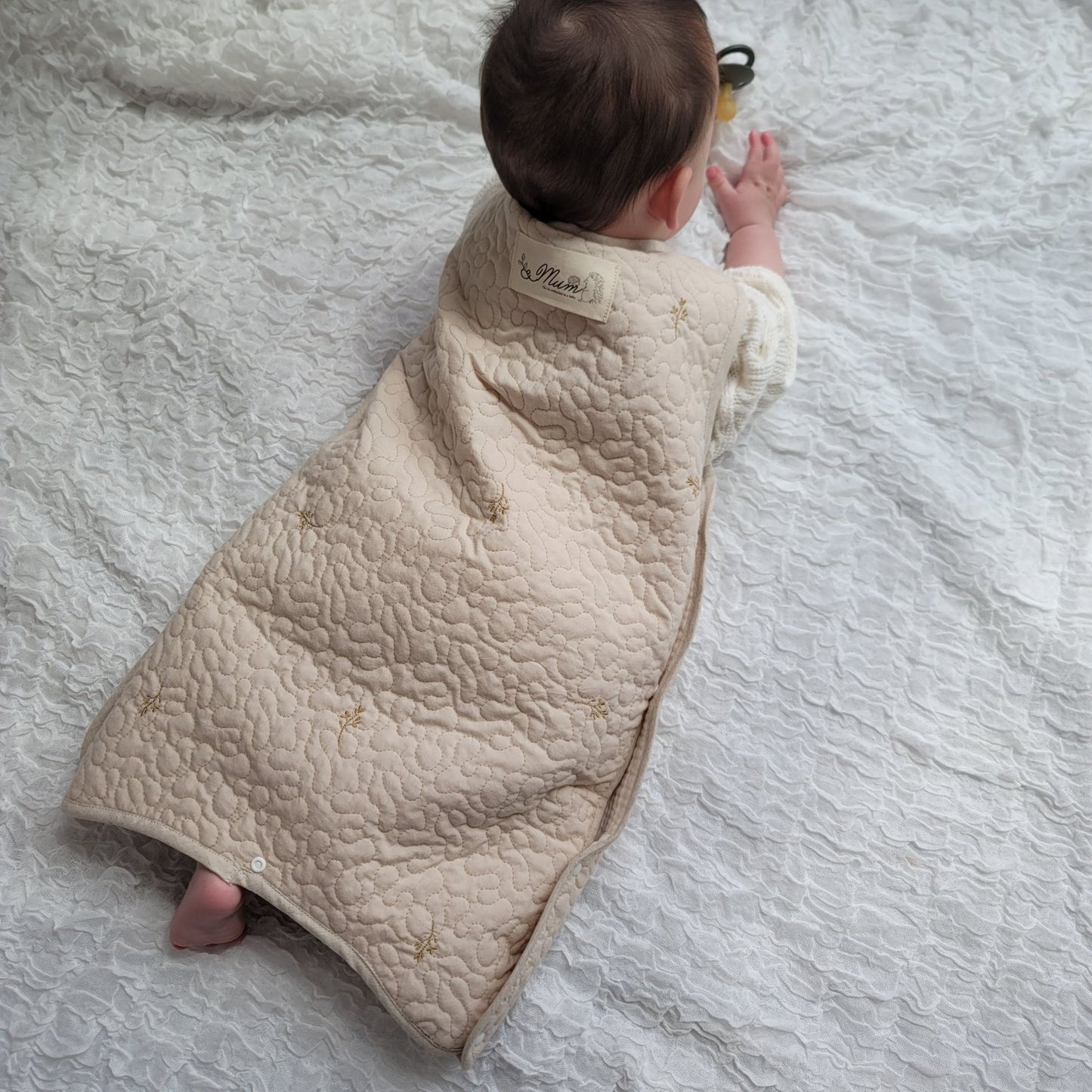 出産祝い 名入れ イブル ベビースリーパー  6重ガーゼ ベスト型  綿100% 日本製