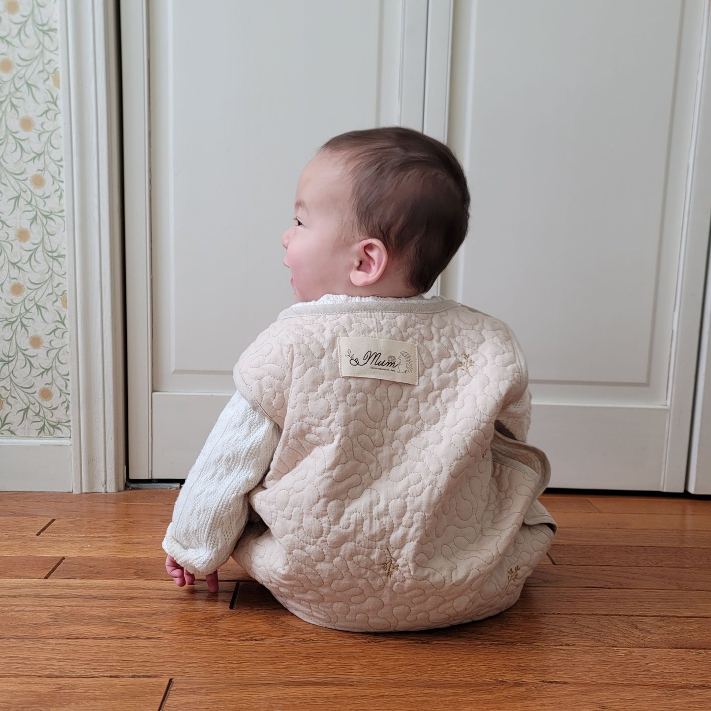 出産祝い 名入れ イブル ベビースリーパー  6重ガーゼ ベスト型  綿100% 日本製