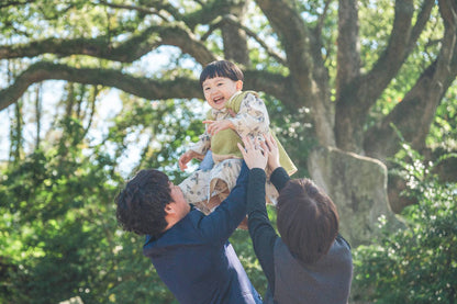 北欧ボタニカル柄 子供着物＆リバーシブル被布 七五三 3歳 男の子 女の子 753 キッズ 浴衣