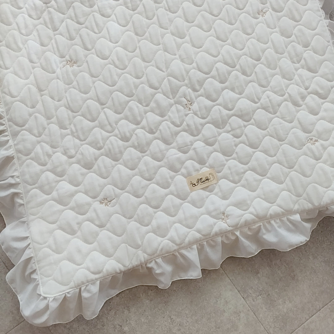 天然素材 キルトガーゼ ベビー布団 折りたたみ コンパクト 出産 里帰り 持ち運び ピクニック 保育園(布団単品)