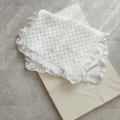天然素材 キルトガーゼ ベビー布団 折りたたみ コンパクト 出産 里帰り 持ち運び ピクニック 保育園(布団単品)