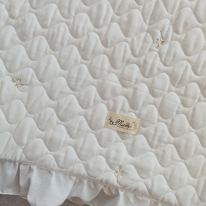 天然素材 キルトガーゼ ベビー布団 折りたたみ コンパクト 出産 里帰り 持ち運び ピクニック 保育園(布団単品)