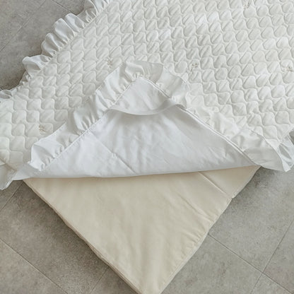 天然素材 キルトガーゼ ベビー布団 折りたたみ コンパクト 出産 里帰り 持ち運び ピクニック 保育園(布団単品)