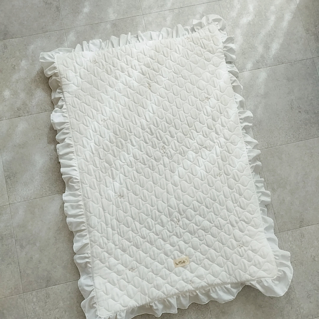 天然素材 キルトガーゼ ベビー布団 折りたたみ コンパクト 出産 里帰り 持ち運び ピクニック 保育園(布団単品)