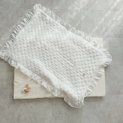 天然素材 キルトガーゼ ベビー布団 折りたたみ コンパクト 出産 里帰り 持ち運び ピクニック 保育園(布団単品)