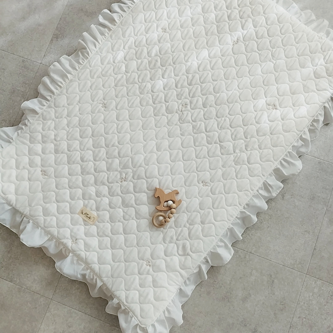 天然素材 キルトガーゼ ベビー布団 折りたたみ コンパクト 出産 里帰り 持ち運び ピクニック 保育園(布団単品)