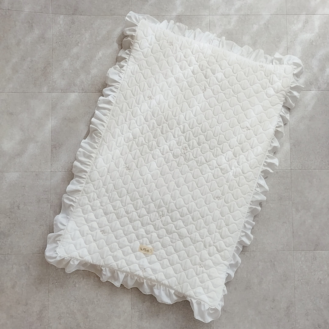 天然素材 キルトガーゼ ベビー布団 折りたたみ コンパクト 出産 里帰り 持ち運び ピクニック 保育園(布団単品)